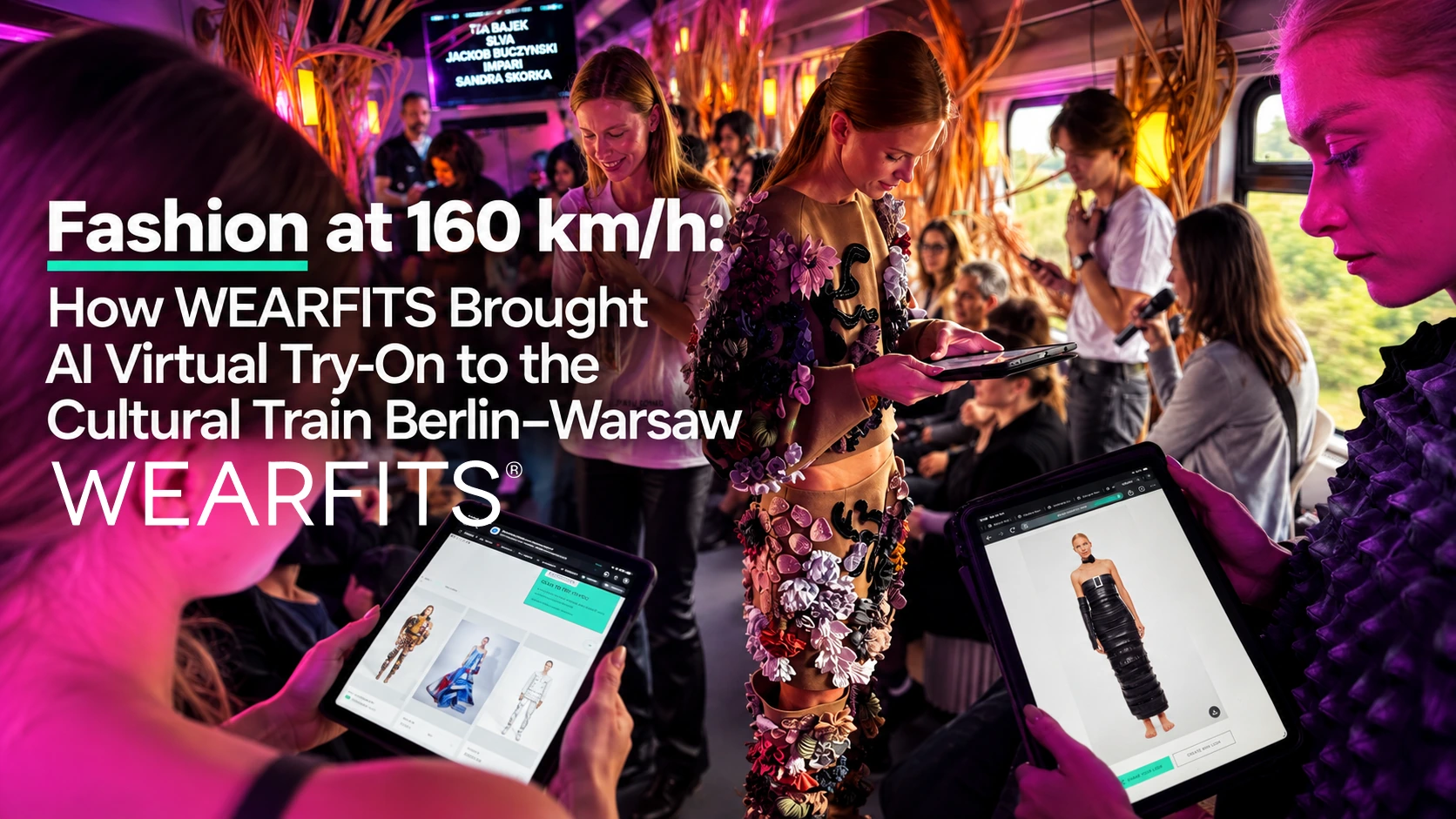 Fashion at 160 km/h: WEARFITS AI virtual try-on on the Cultural Train Berlin–Warsaw.