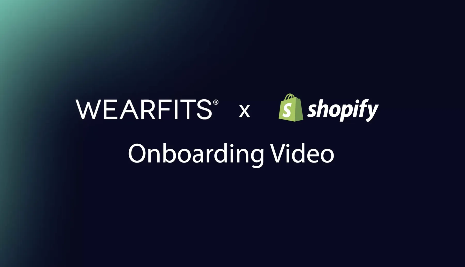 WEARFITS Try-On Shopify App Onboarding